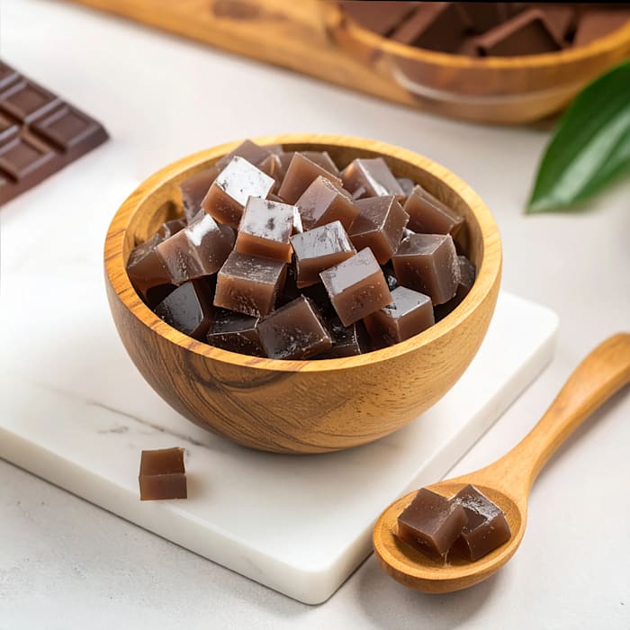 Chocolate Nata de Coco 1 KG pack by The Tea Planet